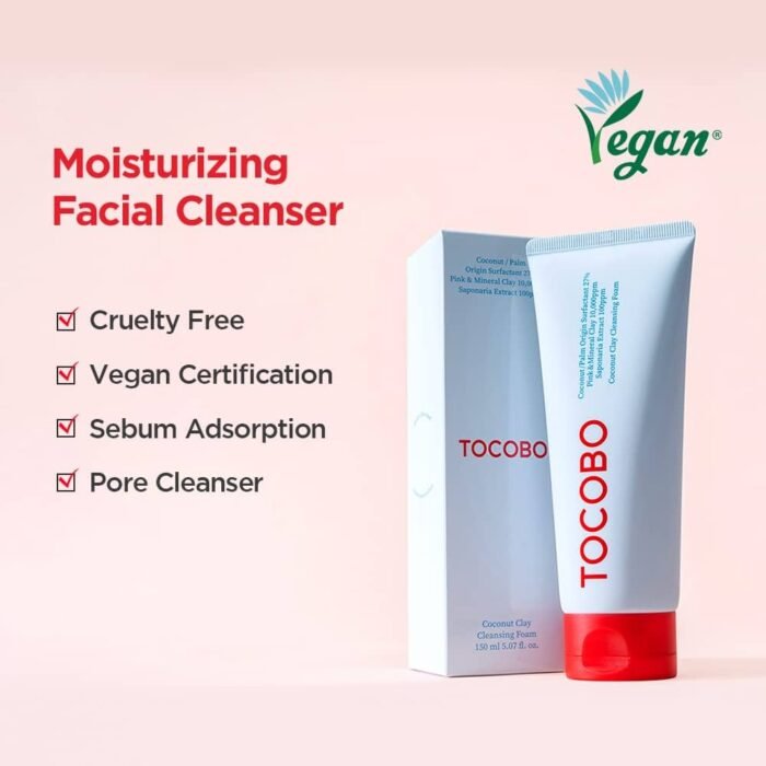 ⁦TOCOBO Coconut Clay Cleansing Foam 150ml⁩ - الصورة ⁦3⁩
