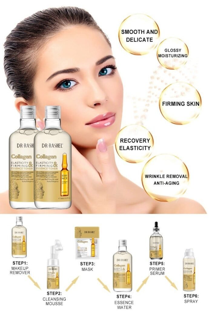 ⁦Dr. Rashel Collagen Elasticity Firming & Essence Toner⁩ - الصورة ⁦4⁩