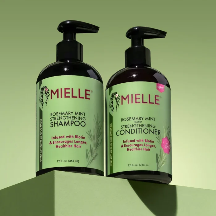 Mielle, Strengthening Conditioner & shampoo, Rosemary Mint Blend