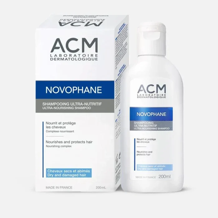 ACM Novophane Ultra Nourishing Shampoo for Dry and Damaged Hair, 200ml