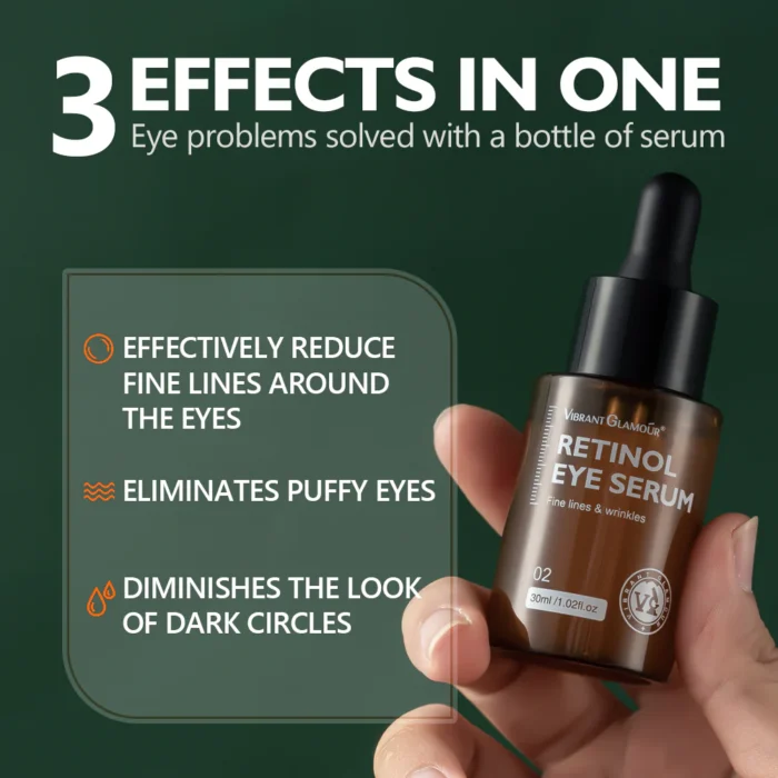 ⁦VIBRANT GLAMOUR Retinol Eye Serum Firming Collagen Anti-Aging Moisturizing 30ml 0 Reviews⁩ - الصورة ⁦4⁩