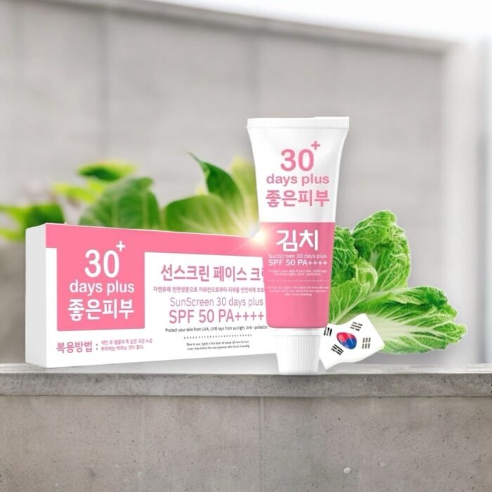 kimchi 30+ days plus sun screen