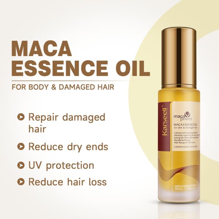 ⁦Karseell Maca Essence Oil For Skin And Damaged Hair⁩ - الصورة ⁦4⁩