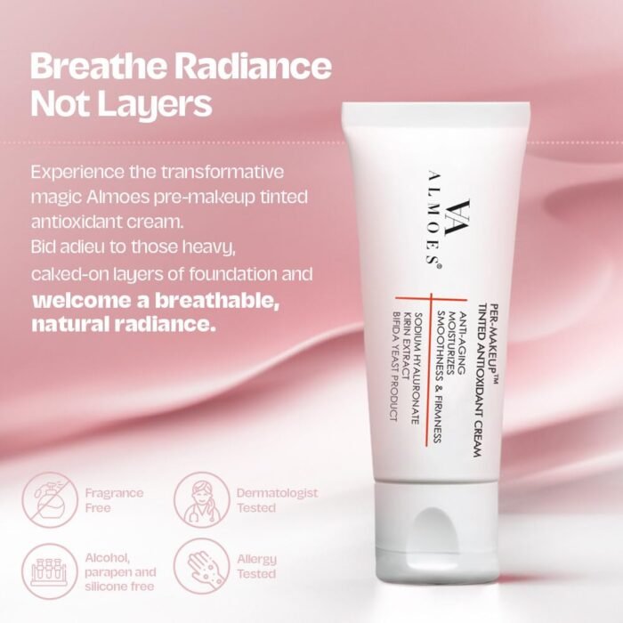 ⁦Almoes - Pre-Makeup Tinted Antioxidant Cream - 50g⁩ - الصورة ⁦2⁩