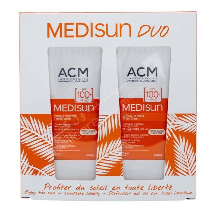 ⁦ACM Medisun Tinted Cream SPF100+ Light Tint 40 ML⁩ - الصورة ⁦2⁩