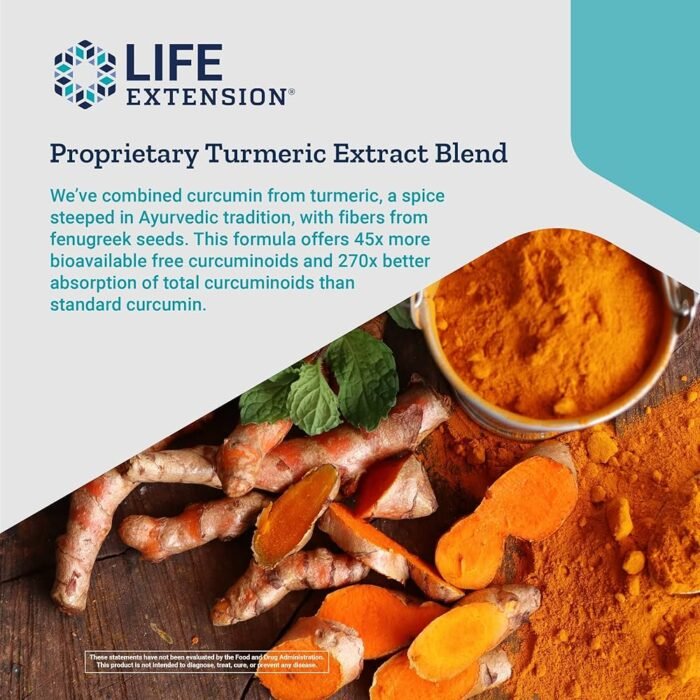 ⁦Life Extension, Advanced Curcumin Elite, Turmeric Extract, Ginger & Turmerones, 30 Softgels⁩ - الصورة ⁦4⁩