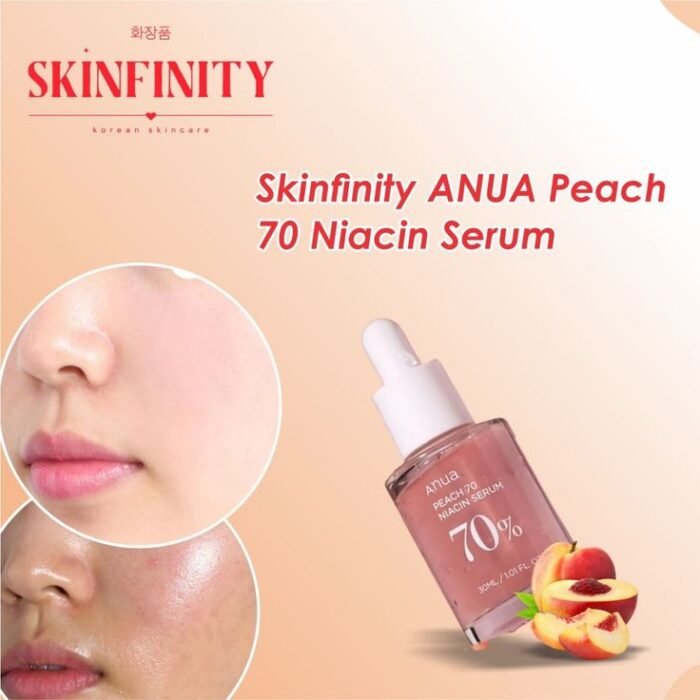 ⁦ANUA peach 70 niacin serum 30ml⁩ - الصورة ⁦2⁩