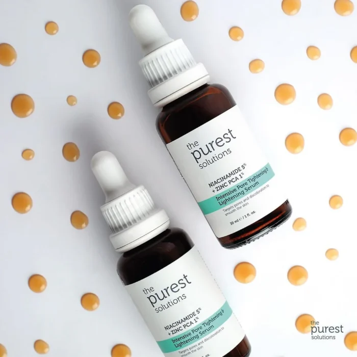 ⁦The Purest Solutions pore tightening and unclogging serum contains niacinamide 5% and zinc 1% 30ml⁩ - الصورة ⁦3⁩