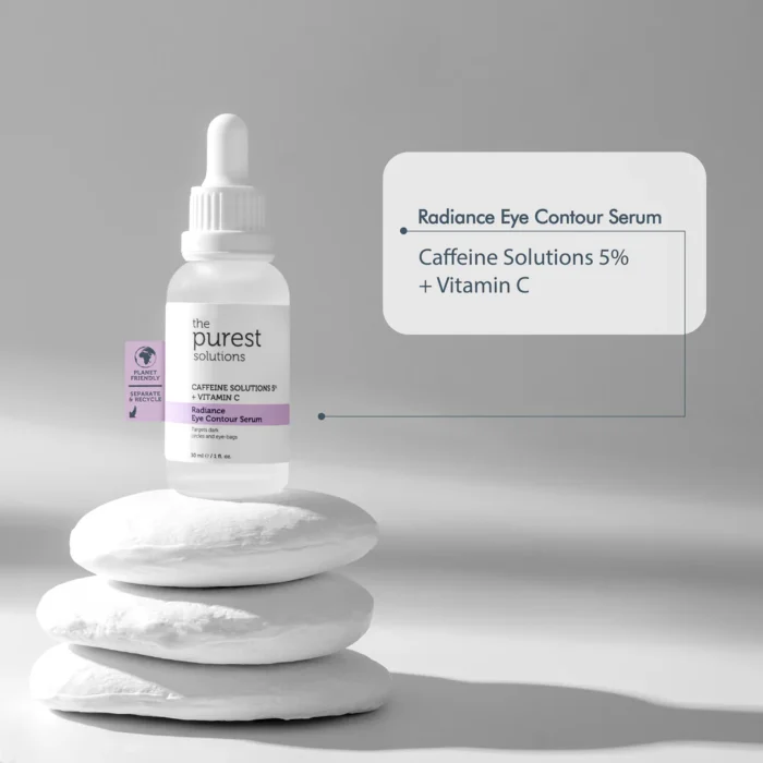 ⁦The Purest Solutions Radiance Eye Contour Serum contains 5% caffeine 30ml⁩ - الصورة ⁦2⁩