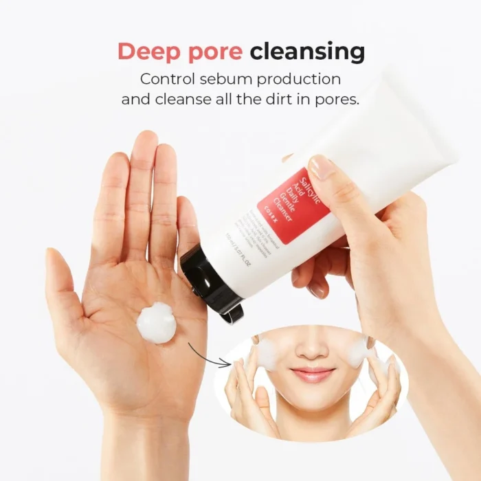 ⁦Cosrx Salicylic Acid Daily Gentle Cleanser - 150ml⁩ - الصورة ⁦6⁩