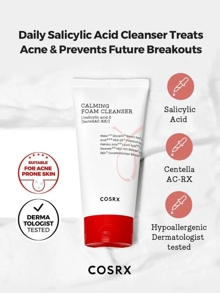 ⁦Calming Foam Cleanser \ salicylic acid & CentellAC-RX⁩ - الصورة ⁦6⁩