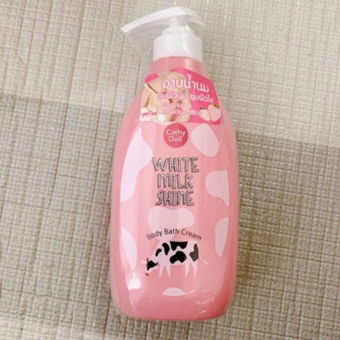Cathy Doll White Milk Shine Body Bath Cream 450ml