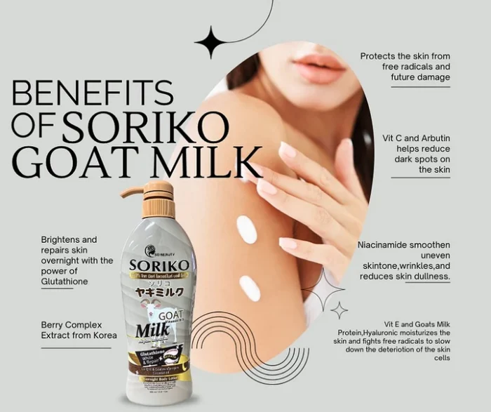 ⁦Soriko Goat Milk Overnight Body Lotion - 500ml – Pinoyhyper‏⁩ - الصورة ⁦2⁩
