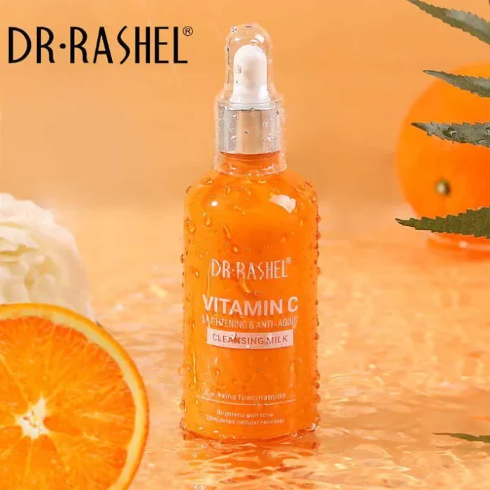 ⁦Dr-Rashel Vitamin C Brightening and Anti Aging Cleaning Milk⁩ - الصورة ⁦3⁩