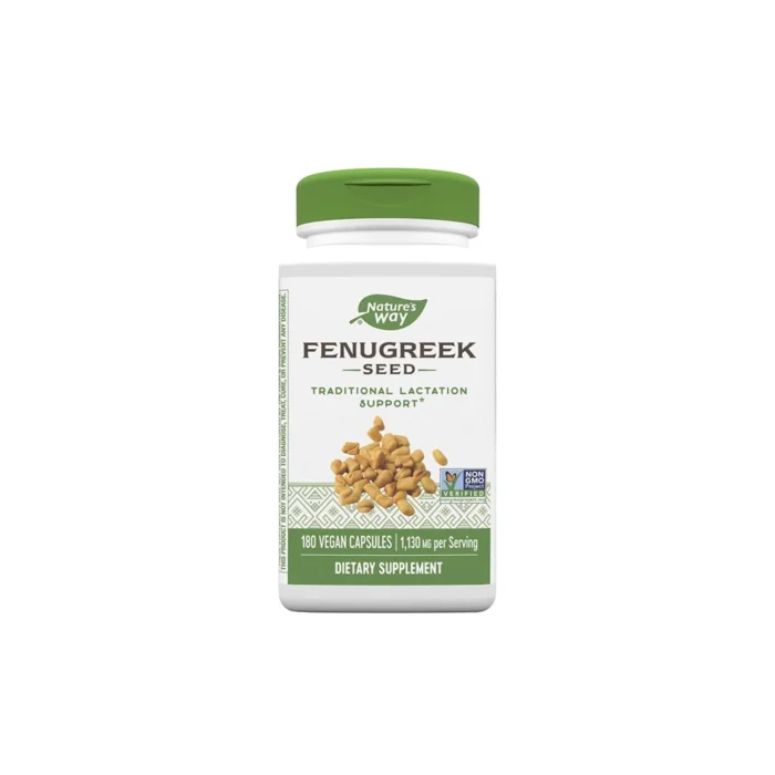 Nature's Way, Fenugreek Seed, Traditional Lactation Support, 1130 mg, Dietary Supplement - 100 Vegan Capsules