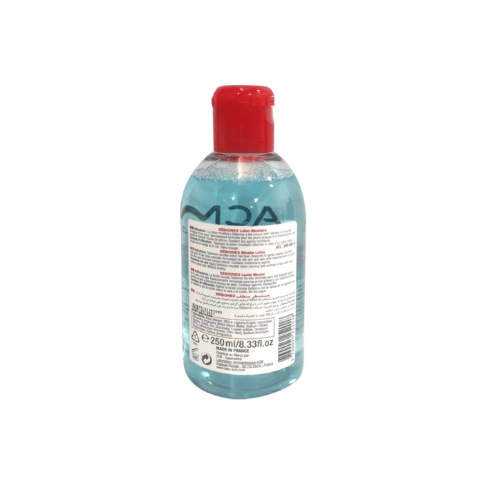 ⁦ACM Sebionex Micellar Wash and Make-up Remover for Face and Eyes 250 ml⁩ - الصورة ⁦3⁩