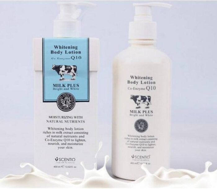 ⁦Scentio Milk Plus Whitening Body Lotion Co-Enzyme Q10 (400ML)2‏⁩ - الصورة ⁦3⁩