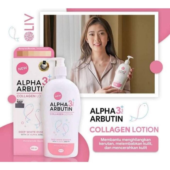 ⁦Alpha 3 Arbutin Plus Collagen Lotion 500ml⁩ - الصورة ⁦3⁩