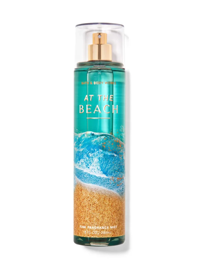 Fragrance spray on the beach
