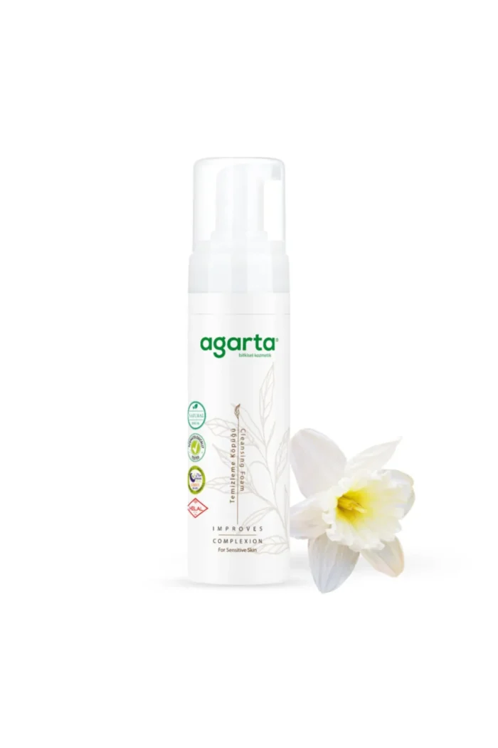 ⁦Agarta Natural Deep Cleansing Foam for Face and Skin from All Makeup and Dirt for Sensitive and Oily Skin⁩ - الصورة ⁦2⁩