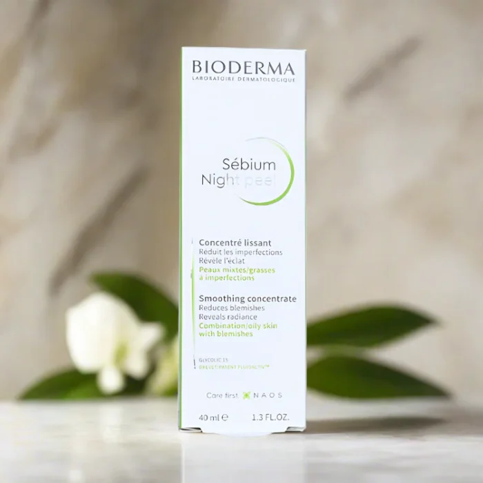 ⁦Bioderma Sebium Night Scrub 40 ml for mixed, oily and sensitive skin⁩ - الصورة ⁦3⁩