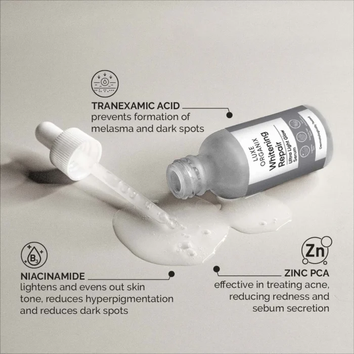 ⁦[Luxe Organix] Niacinamide Whitening Repair Serum 10% 30ml⁩ - الصورة ⁦2⁩