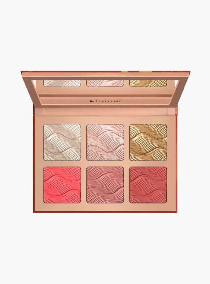 ⁦Character Cosmetics Glow and Blush Highlighter Palette⁩ - الصورة ⁦3⁩
