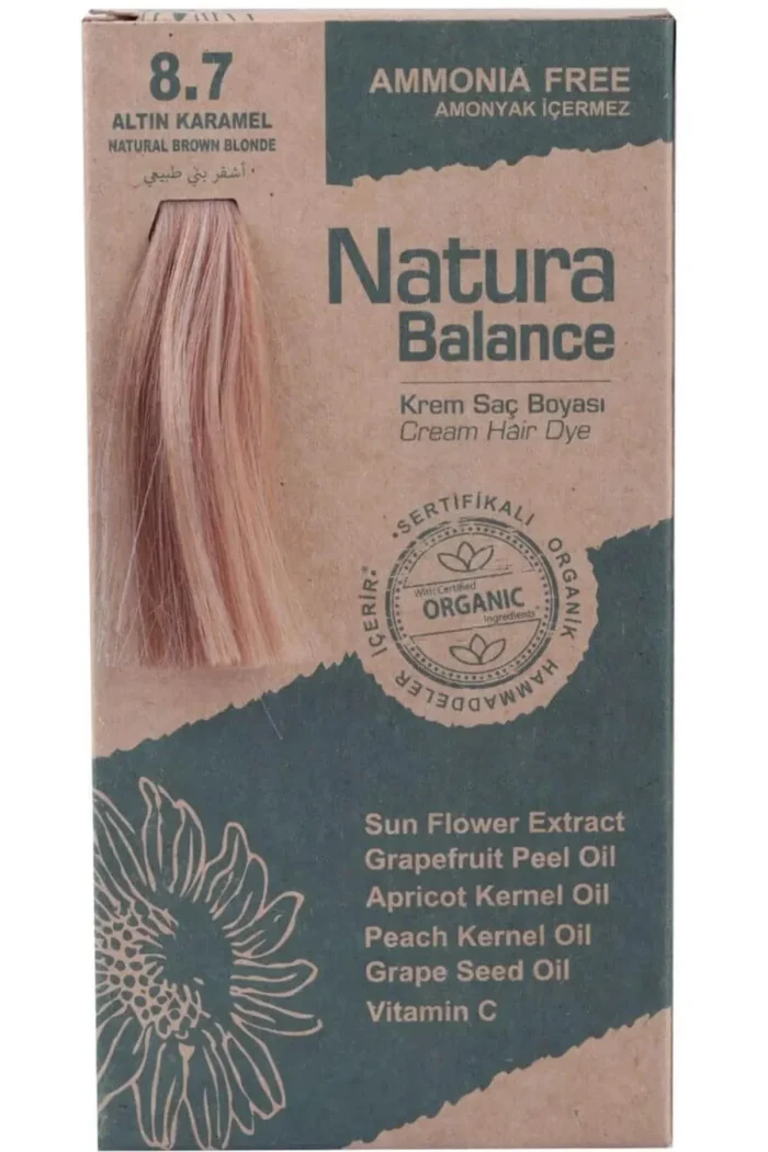 Natura Balance hair dye (8.7) natural brown blonde