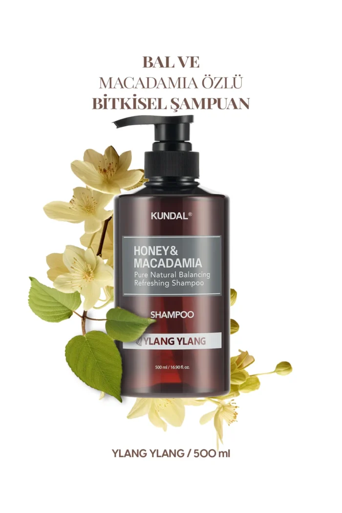 KANDAL YLANG YLANG Natural Honey & Macadamia Shampoo - Nourishing Anti-Breakage, 500ml