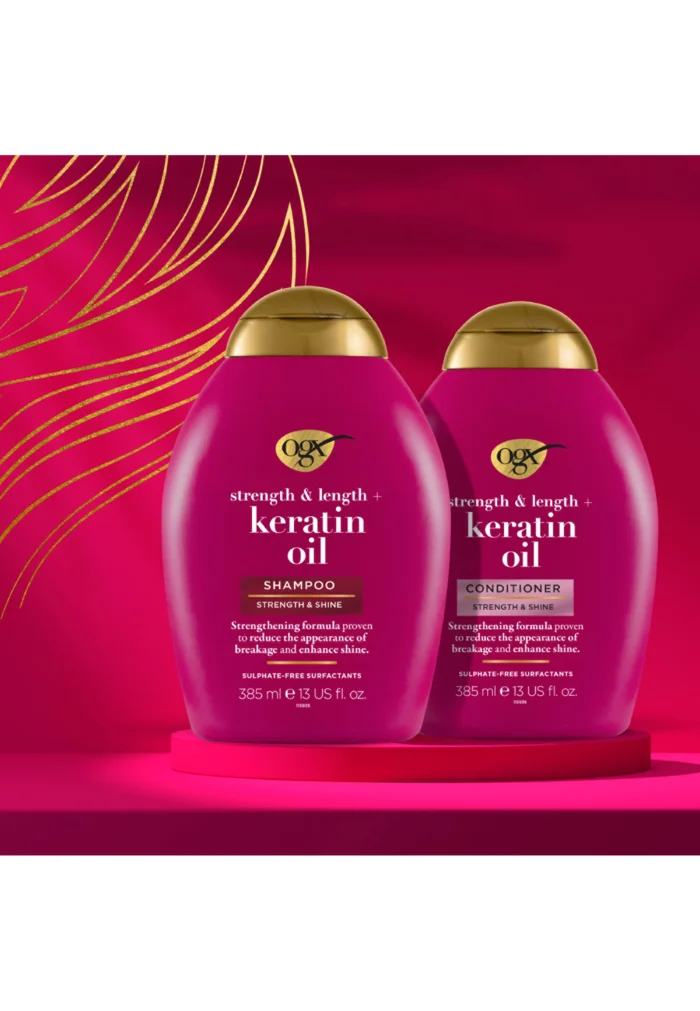 ⁦OGX Anti-Breakage Keratin Oil Shampoo⁩ - الصورة ⁦2⁩
