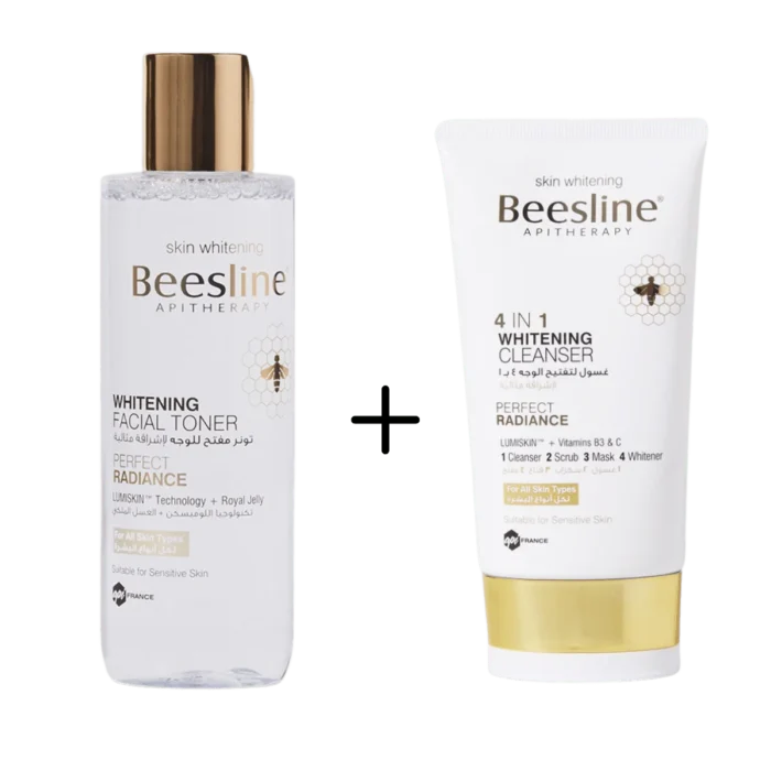 Beesline 4in1 Whitening Cleanse 150ML + Whitening Facial Toner 200 ML.