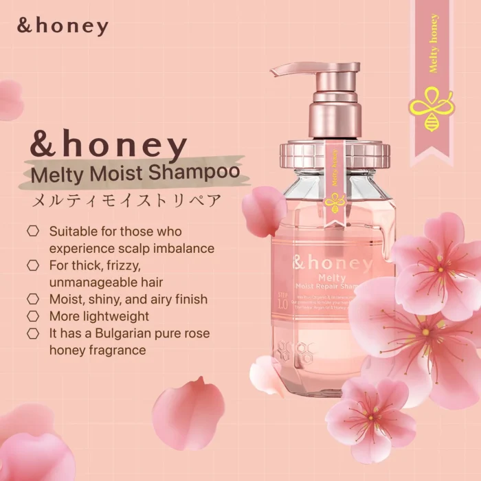 ⁦&honey Moist & Fusion Repair Shampoo 1.0 (440 ml)⁩ - الصورة ⁦2⁩