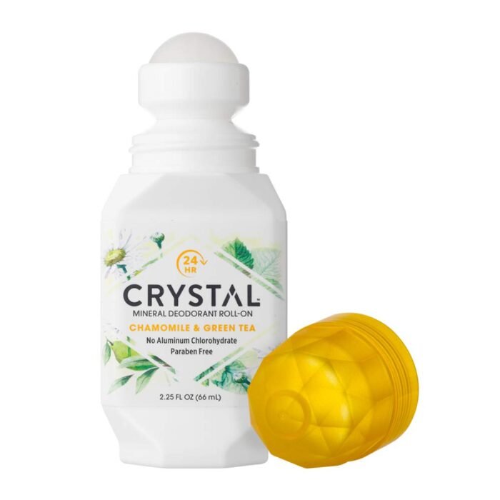 ⁦Crystal Body Deodorant, Natural Roll-On Deodorant, Chamomile & Green Tea(66 ml)⁩ - الصورة ⁦2⁩