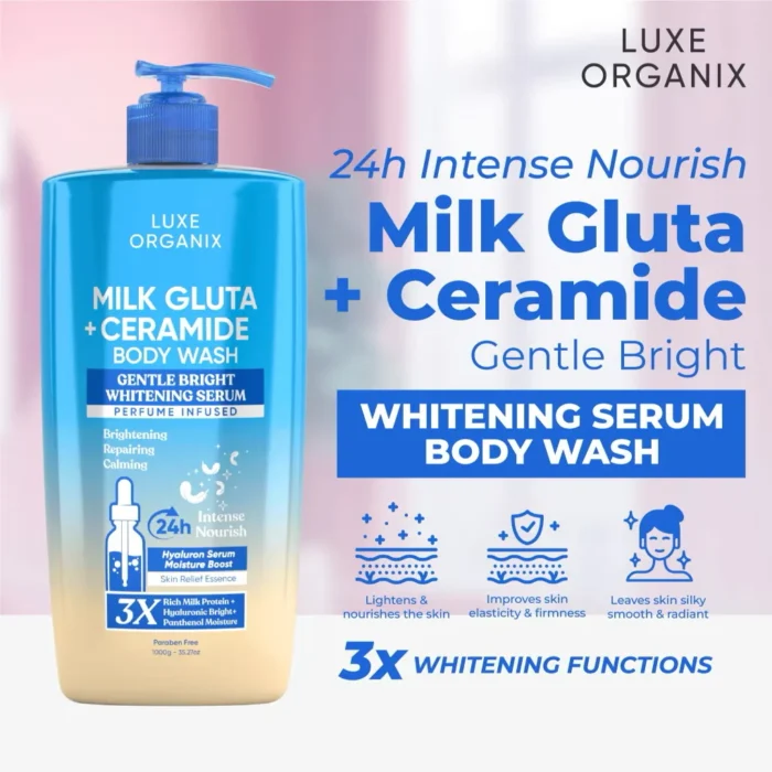 ⁦Luxe Organix Milk Gluta + Ceramide Body Wash 1L⁩ - الصورة ⁦3⁩