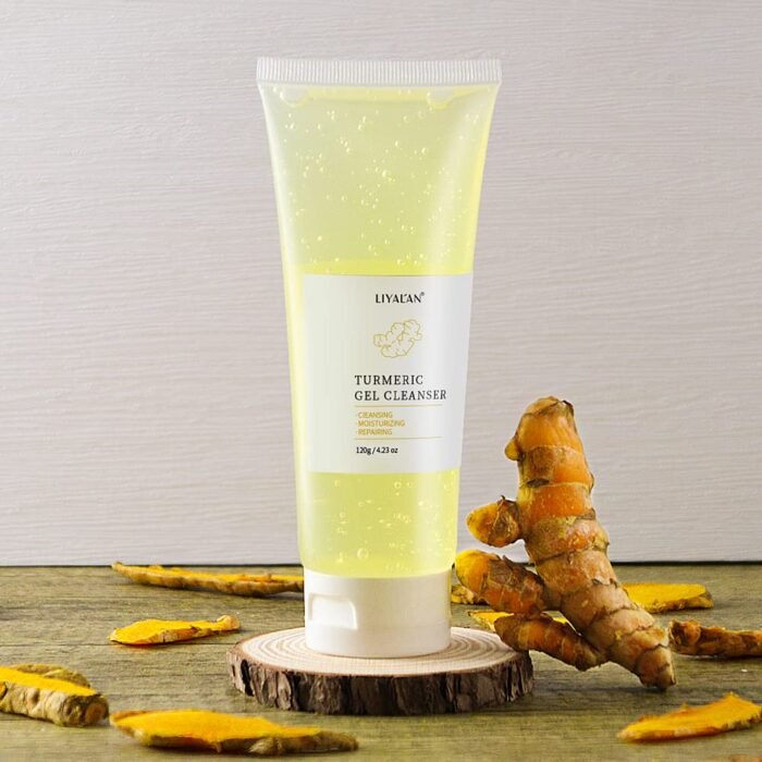 ⁦Layalan Facial Cleansing Gel with Turmeric 120g⁩ - الصورة ⁦2⁩