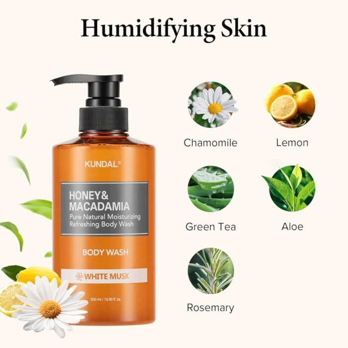⁦Condal Honey and White Musk Macadamia Body Wash 500 ml⁩ - الصورة ⁦2⁩
