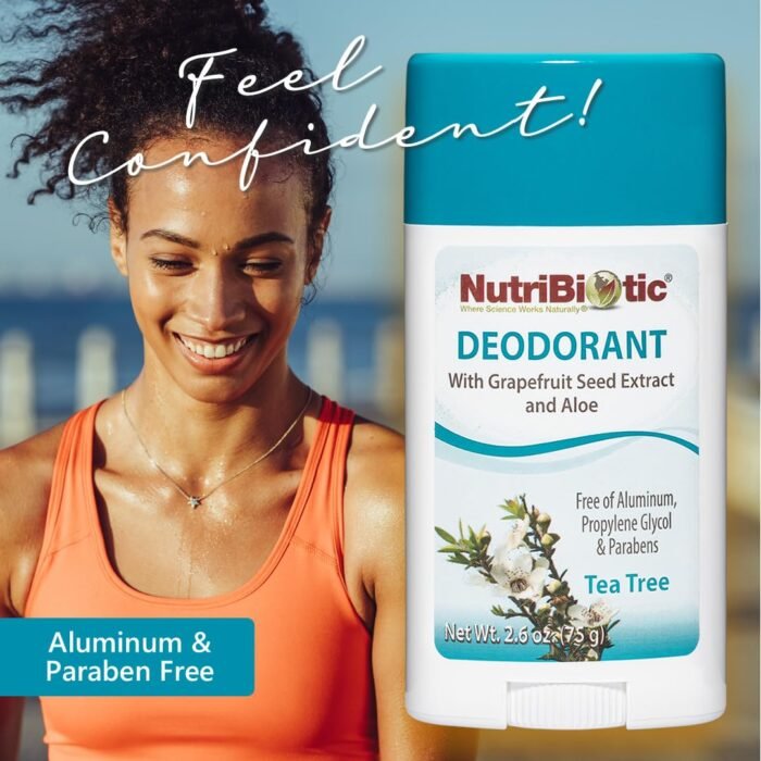 NutriBiotic, Deodorant, Tea Tree, 2.6 oz (75 g)
