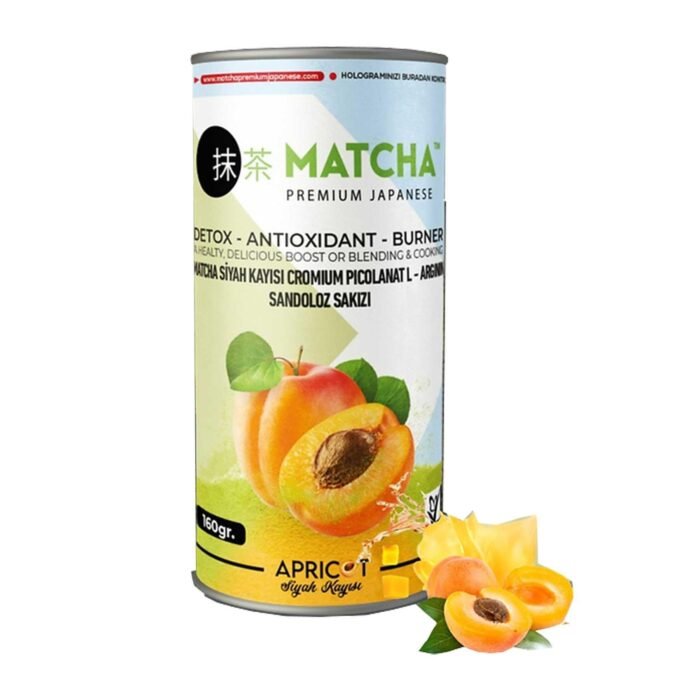 Premium Japanese matcha with apricot flavor 160 grams