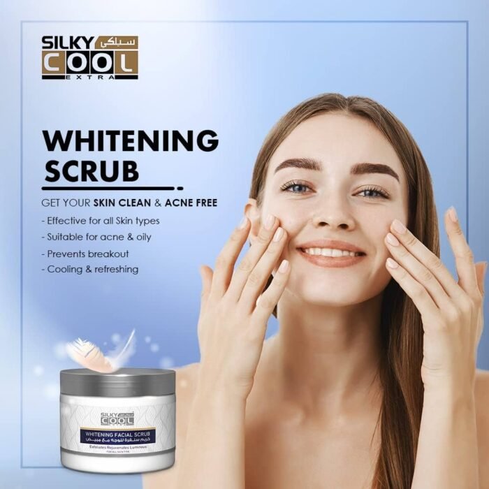 ⁦Silky Cool Skin Whitening Facial Scrub 350 ml⁩ - الصورة ⁦2⁩