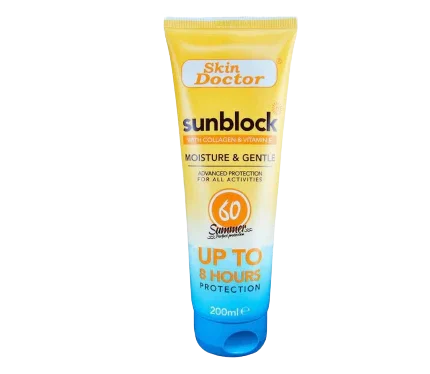 Skin Doctor sunscreen with collagen and vitamin E 200 ml