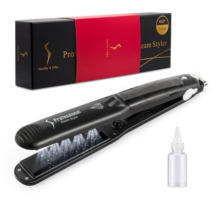 Steam Straighteners for Hair, Professional Salon Ceramic Tourmaline Vapor Steam