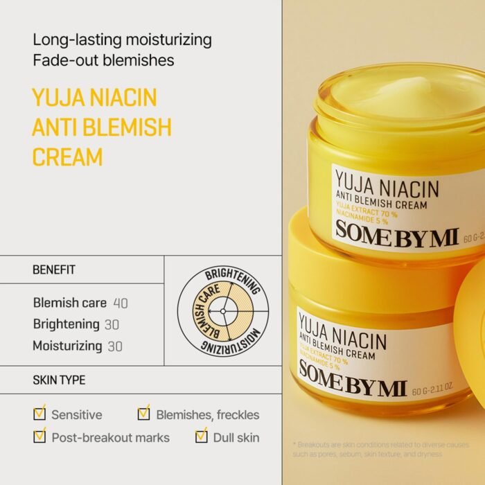 ⁦Some By Mi Yuja Niacin Anti Blemish Cream⁩ - الصورة ⁦2⁩