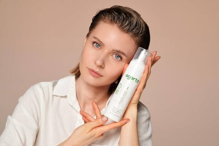 ⁦Agarta Natural Deep Cleansing Foam for Face and Skin from All Makeup and Dirt for Sensitive and Oily Skin⁩ - الصورة ⁦3⁩