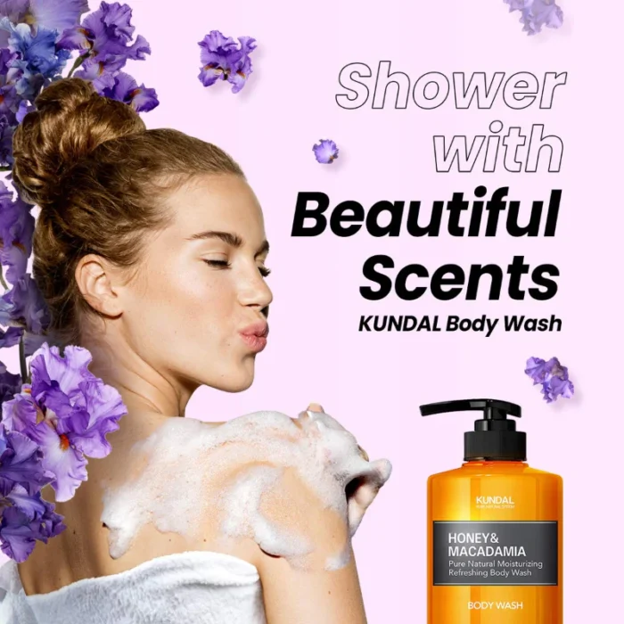 ⁦Condal – Honey & Macadamia Body Wash 500ml – Lemon, Basil and Tangerine⁩ - الصورة ⁦2⁩