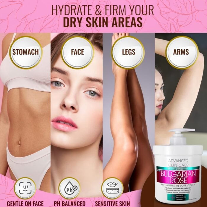 ⁦Body lotion with Bulgarian rose scent⁩ - الصورة ⁦2⁩