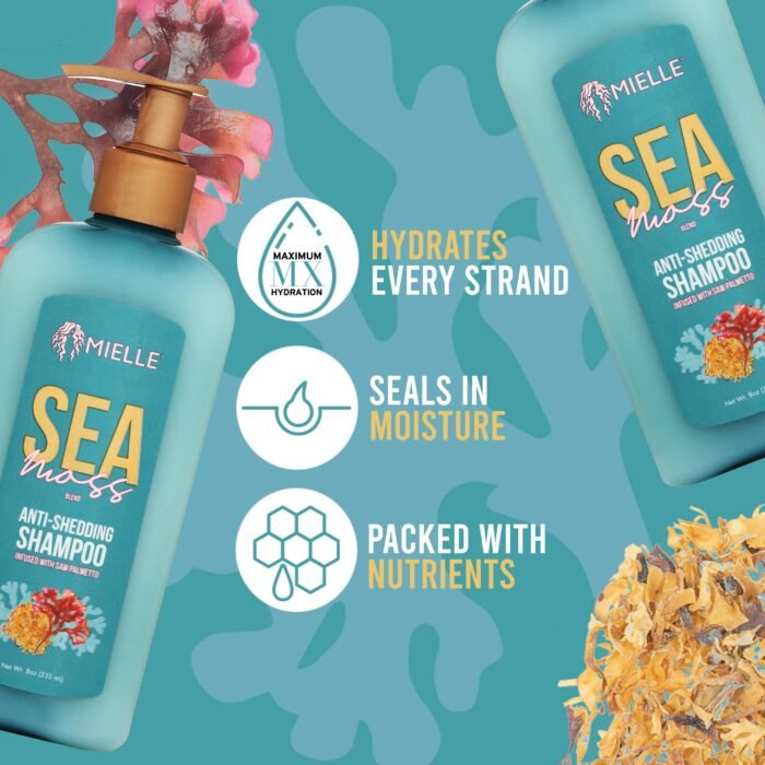 ⁦Mielle Organics Sea Moss Anti-Shedding Conditioner 236.6ml⁩ - الصورة ⁦3⁩