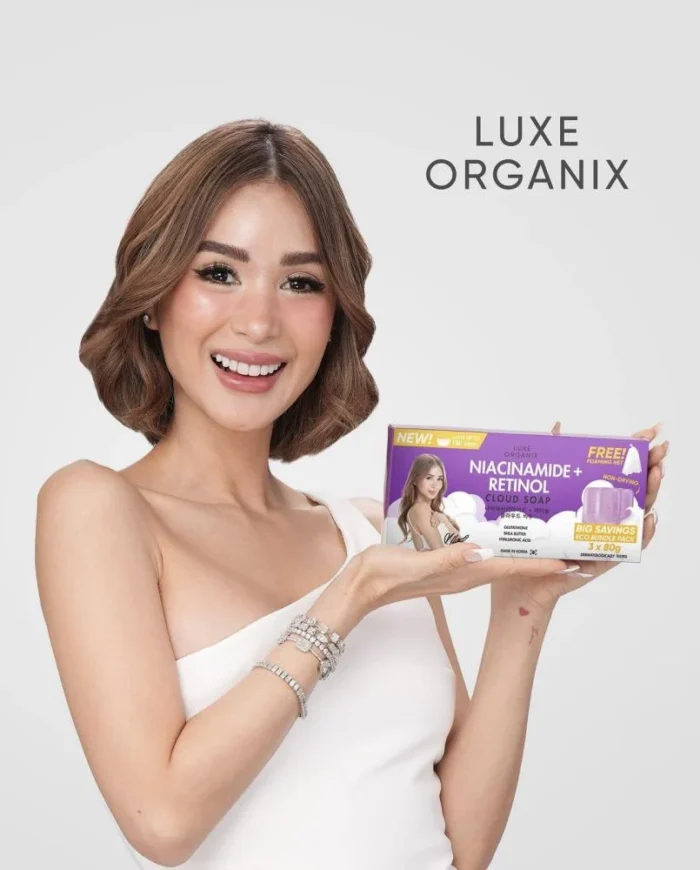 LUXE ORGANIX NIACINAMIDE + RETINOL CLOUD SOAP 3 X 80G