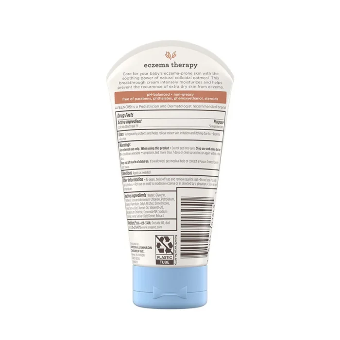 ⁦Aveeno Baby Eczema Therapy Moisturizing Cream – 141gm⁩ - الصورة ⁦2⁩