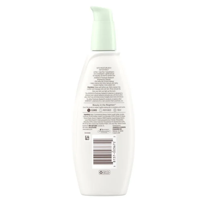 ⁦Aveeno Positively Radiant Brightening Cleanser⁩ - الصورة ⁦2⁩