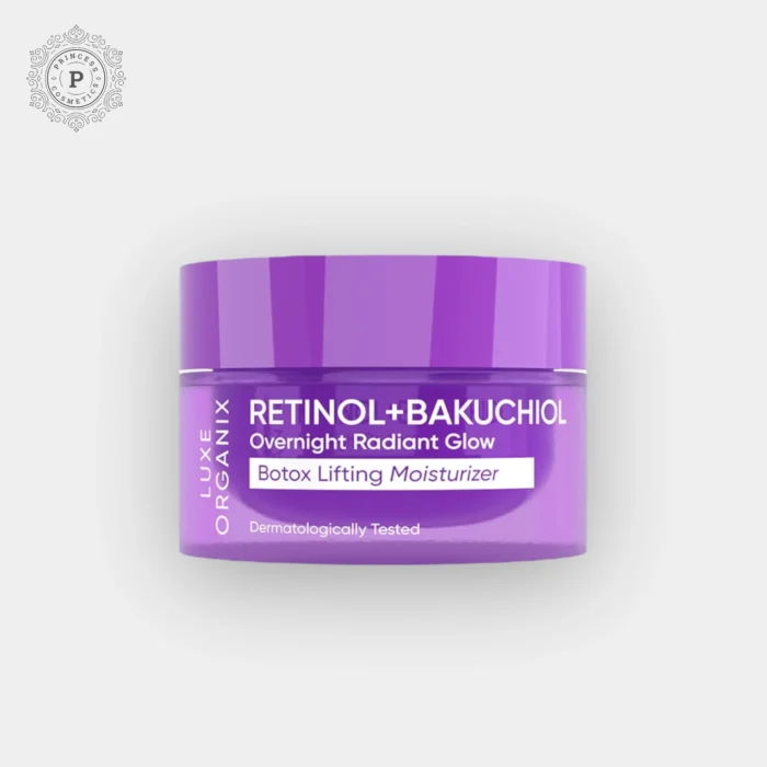 Luxe Organix, Retinol + Bakuchiol Overnight Radiant Glow Botox Lifting Moisturizer 50g